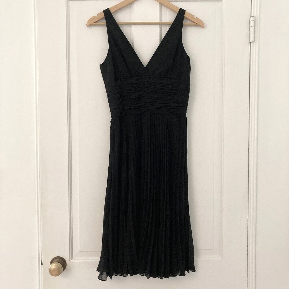 Laundry by Shelli Segal Black Chiffon Cocktail Dress